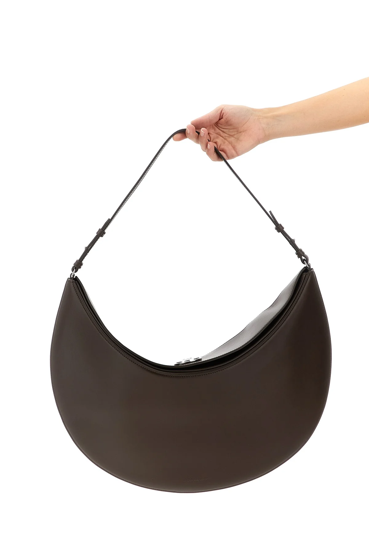 le sac ovalo leather shoulder bag
