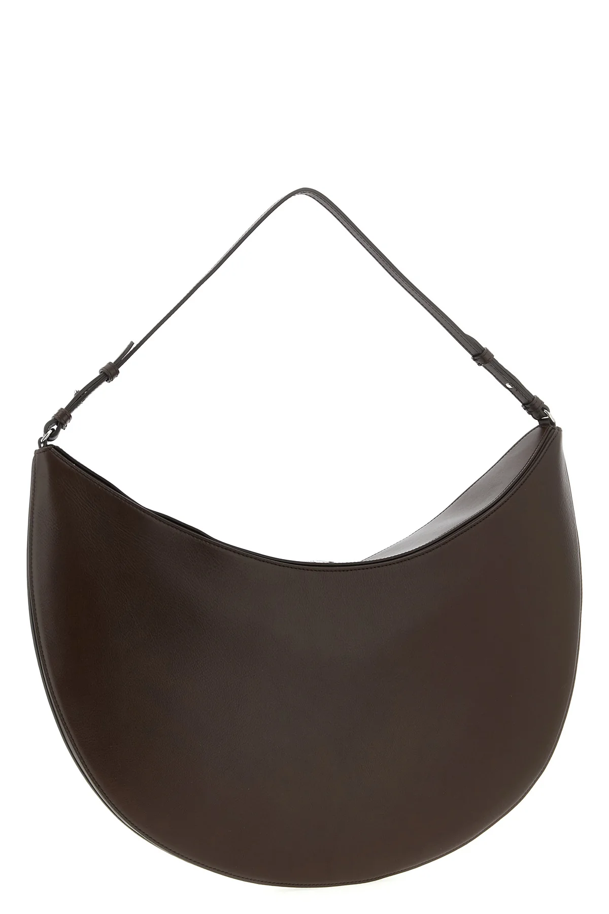 le sac ovalo leather shoulder bag
