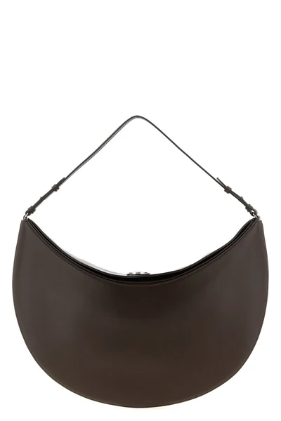 le sac ovalo leather shoulder bag