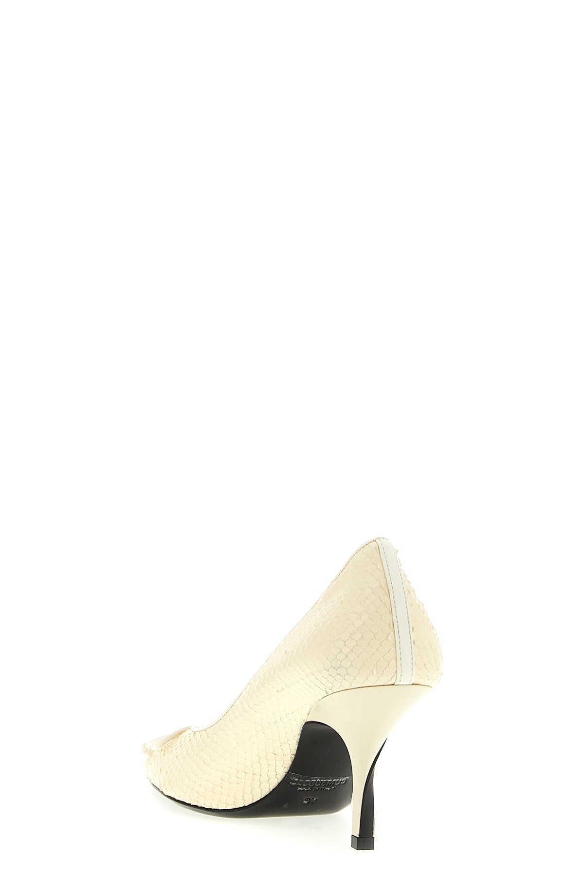 les escarpins tourni pointed toe-effect embossed leather pumps