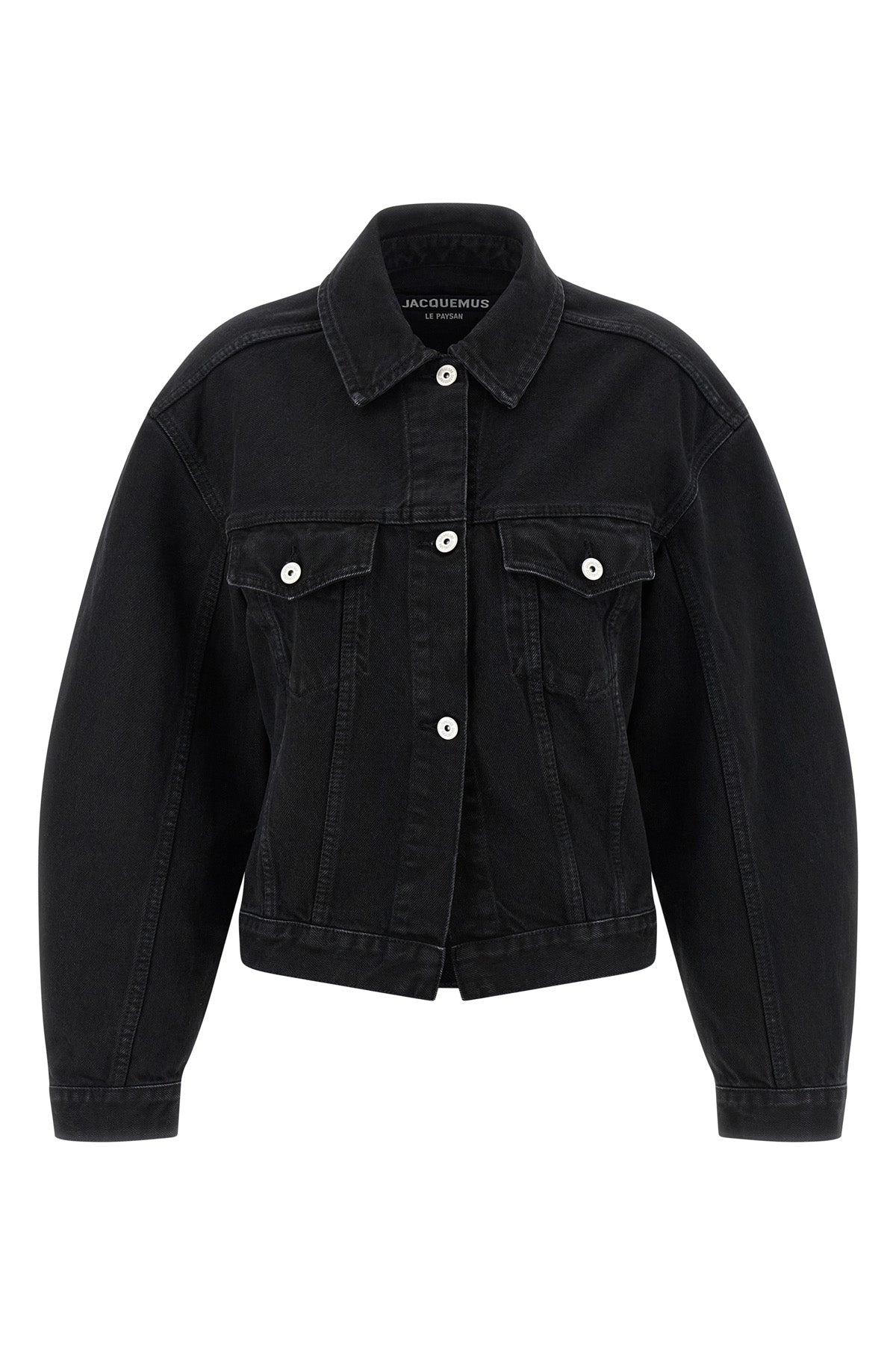 JACQUEMUS 36 la veste de-nimes jacket in garment-dyed cotton denim