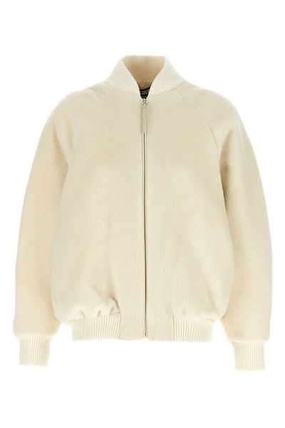 le blouson pilu virgin wool blend bomber jacket