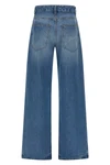 le de-nîmes large medium washed cotton denim jeans