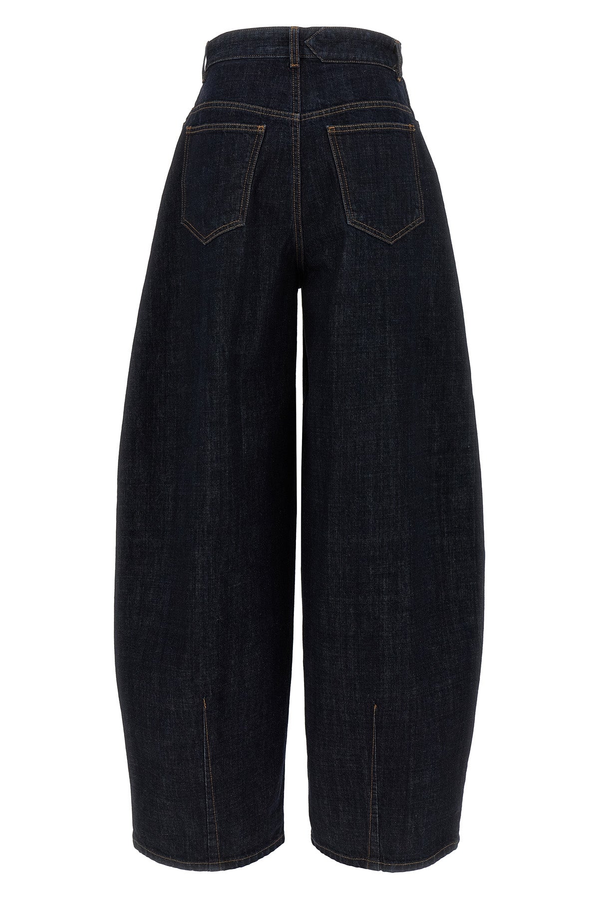 JACQUEMUS 23 high-waist cotton denim le de-nimes ovalo jeans