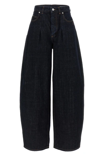 high-waist cotton denim le de-nimes ovalo jeans