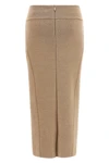 la jupe maille doppio midi skirt in a heavy merino mélange wool blend knit
