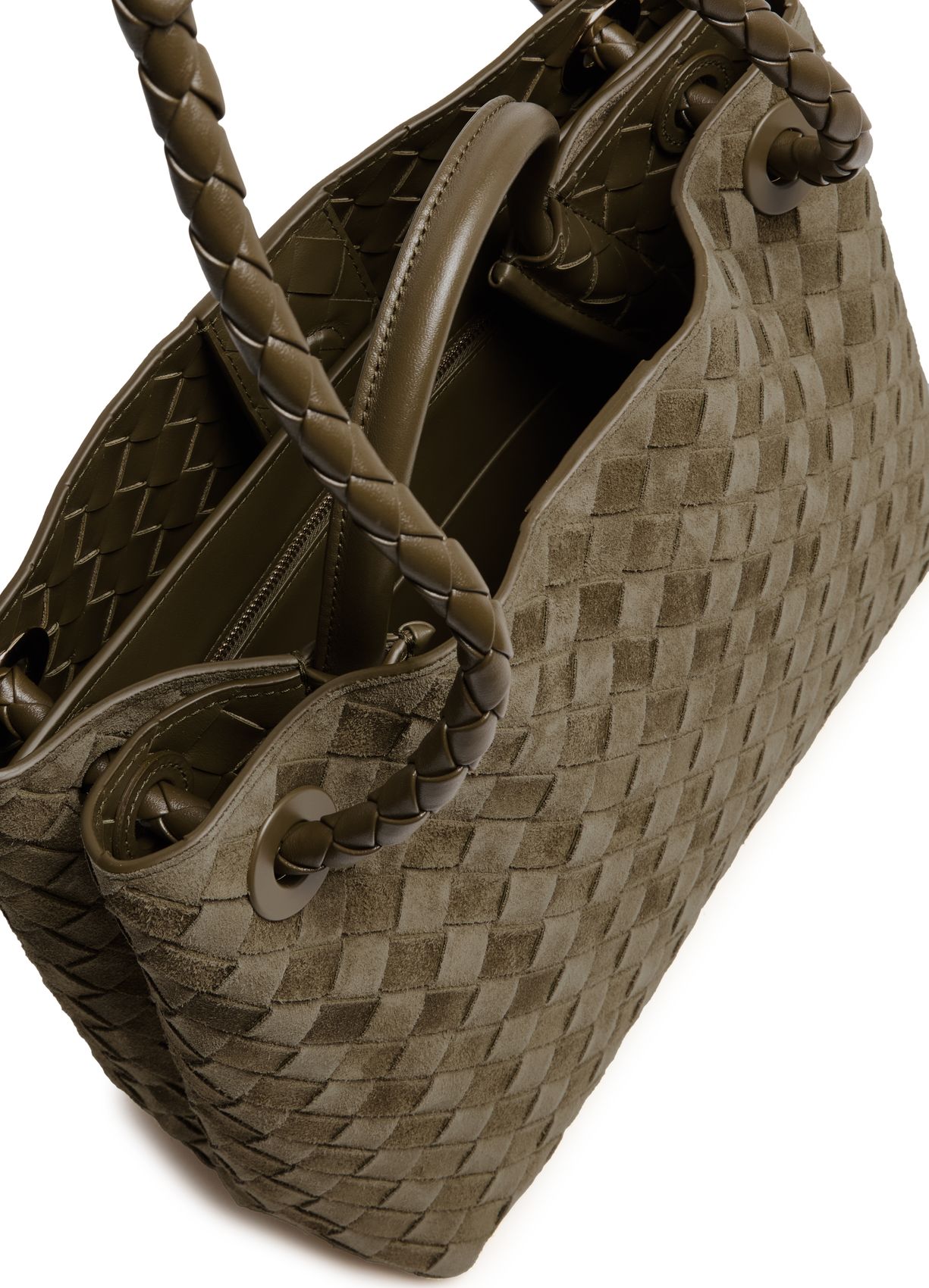 Andiamo Medium Suede Leather Tote