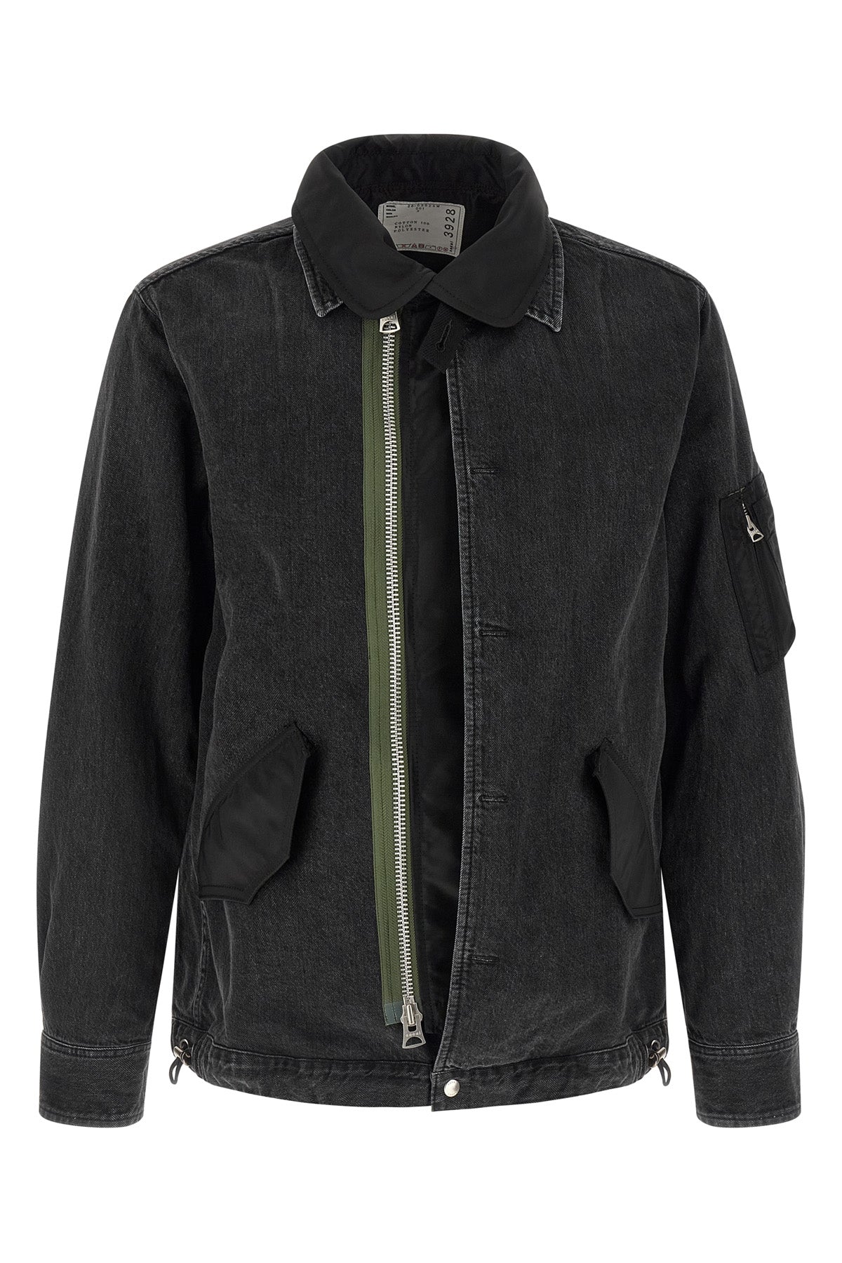 garment-dyed cotton denim jacket