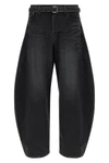 stone-washed cotton denim jeans