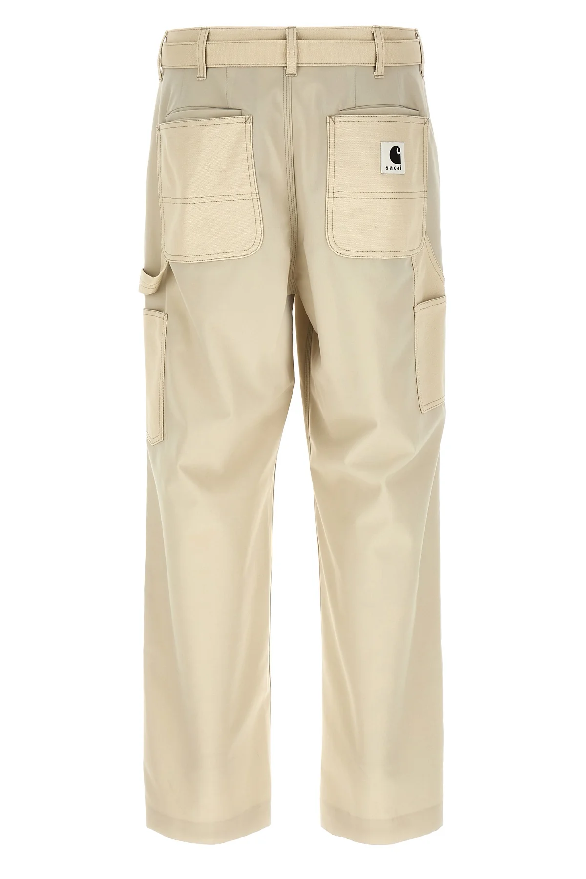 sacai x carhartt wip duck wool blend fabric pants