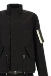the sacai nylon twill x rip stop coat