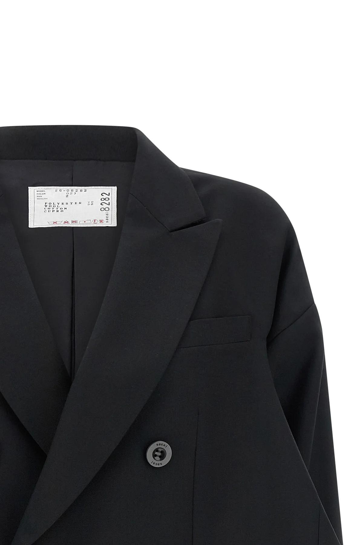 blazer in wool blend