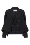 blazer in wool blend