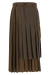 the sacai midi skirt redefines the codes of contemporary tailoring through a hyb