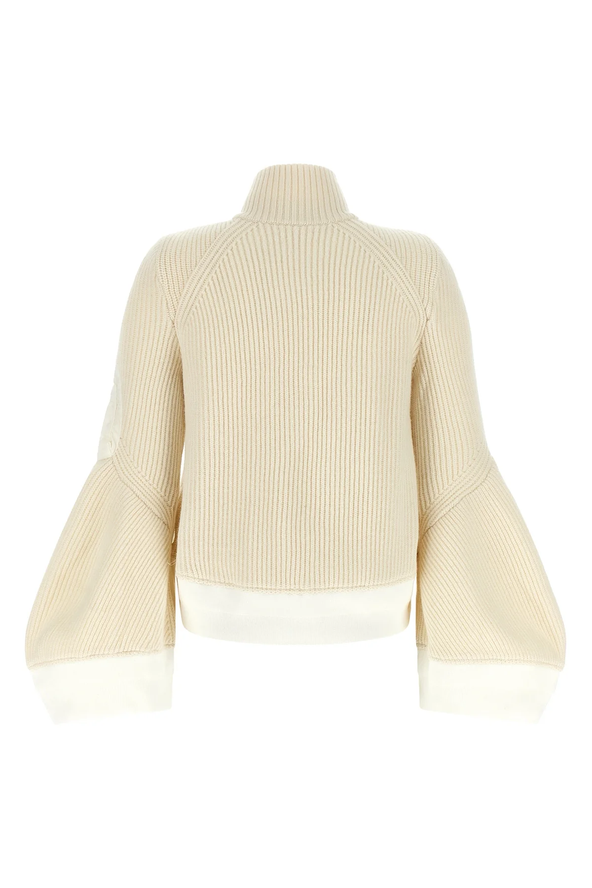 SACAI 2 the sacai wool knit blouson exemplifies the brands distinctive hybrid construct
