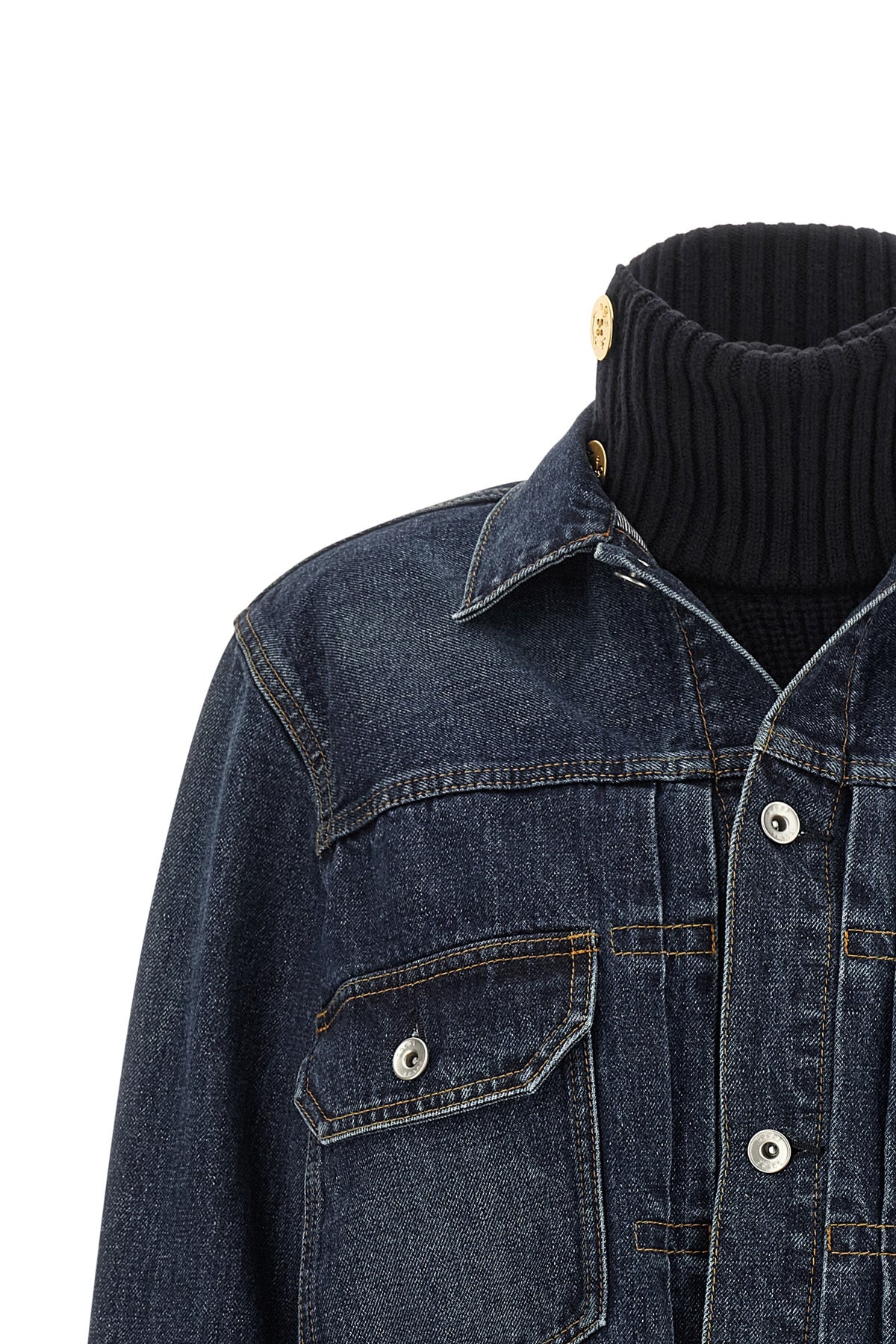 the sacai jacket redefines the codes of outerwear through a hybrid architecture
