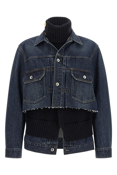 the sacai jacket redefines the codes of outerwear through a hybrid architecture