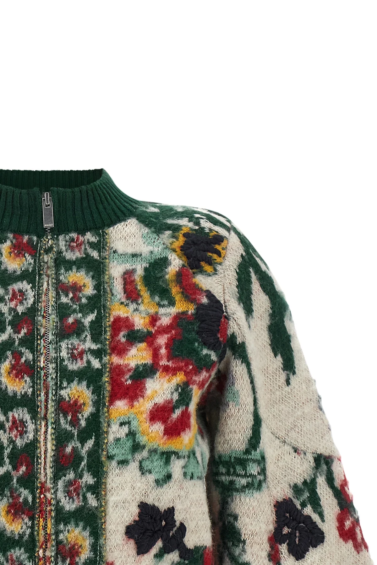 the sacai knitted blouson redefines contemporary knitwear through a masterful pl