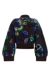 the sacai blouson redefines the codes of knitwear through a silhouette crop