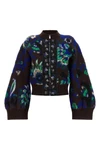 the sacai blouson redefines the codes of knitwear through a silhouette crop