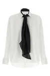 the sacai shirt redefines the codes of classic tailoring through a hybrid and de