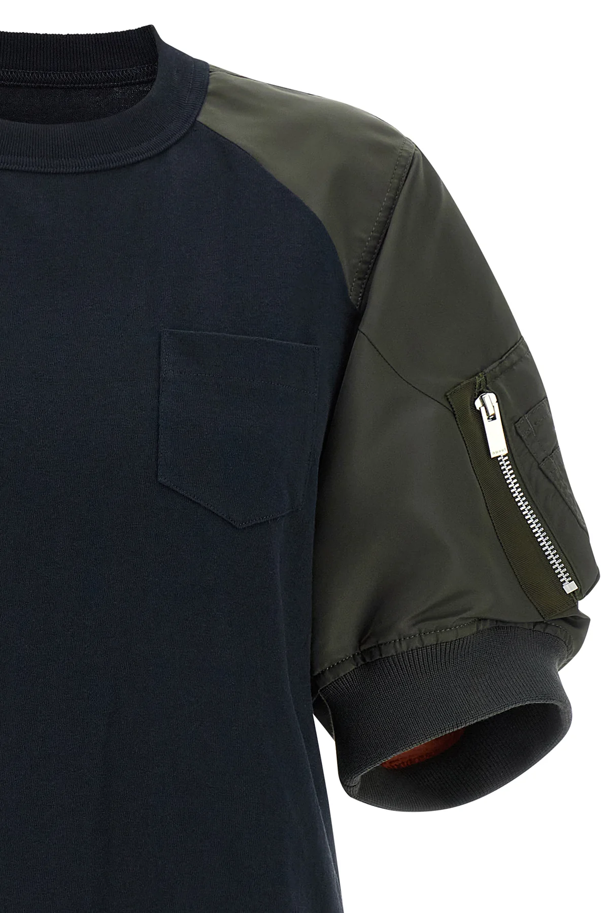 the sacai t-shirt redefines the codes of casual dress through a hybrid and sarto