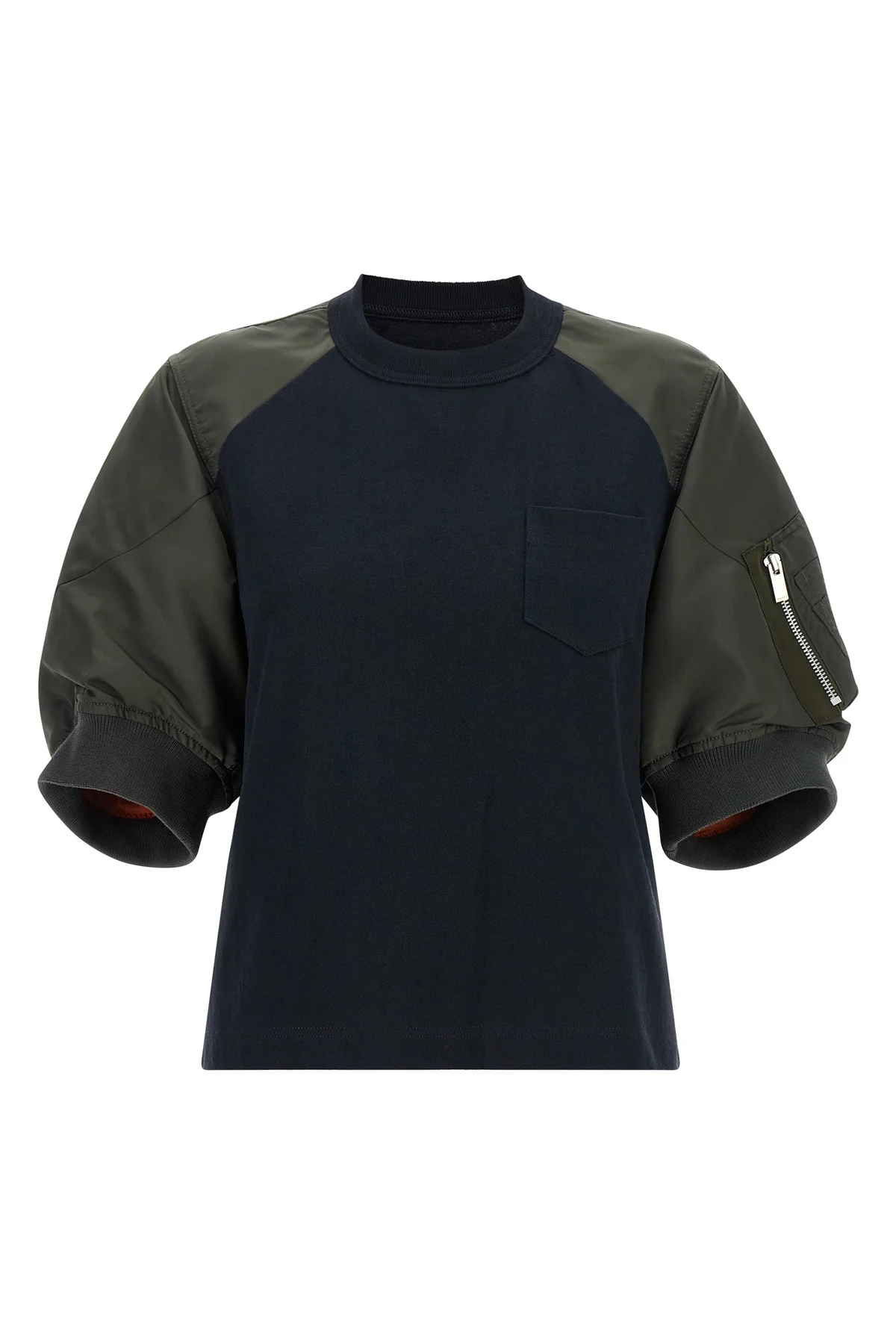 SACAI 1 the sacai t-shirt redefines the codes of casual dress through a hybrid and sarto