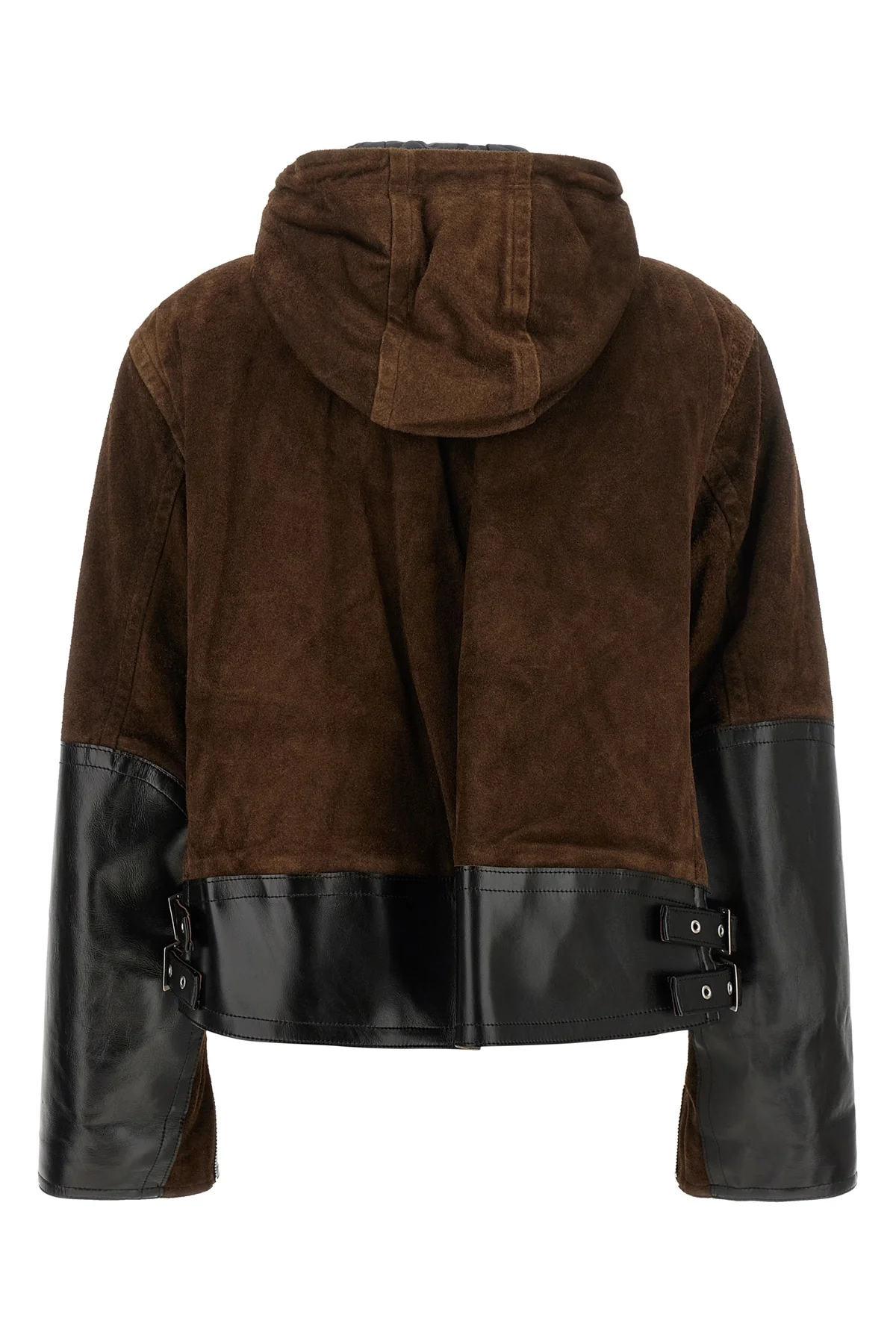 the sacai leather jacket redefines utilitarian outerwear through a masterful con