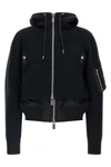 sacais double-layer bomber jacket redefines streetwear codes through a complex