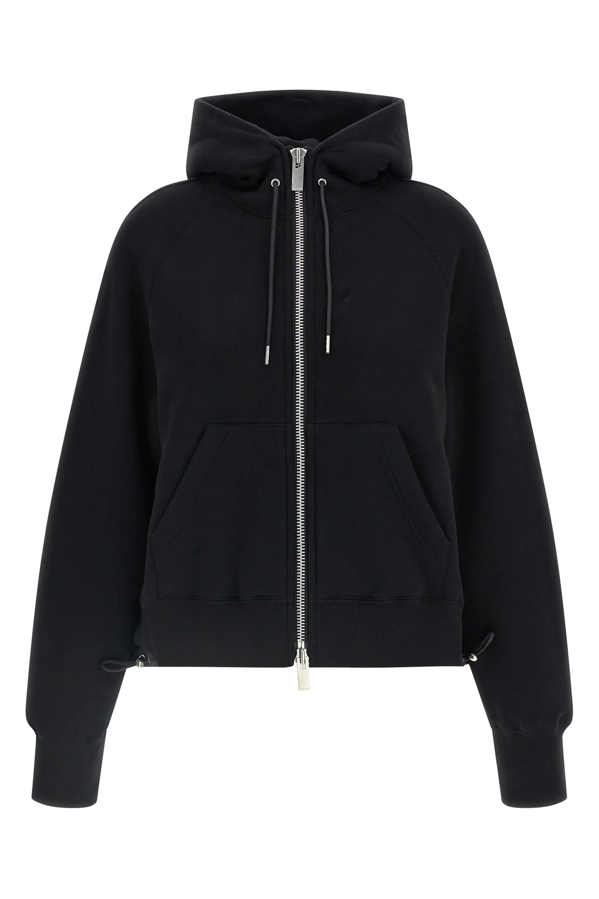 the sacai hoodie redefines the volumes of everyday wardrobe through a relaxed si