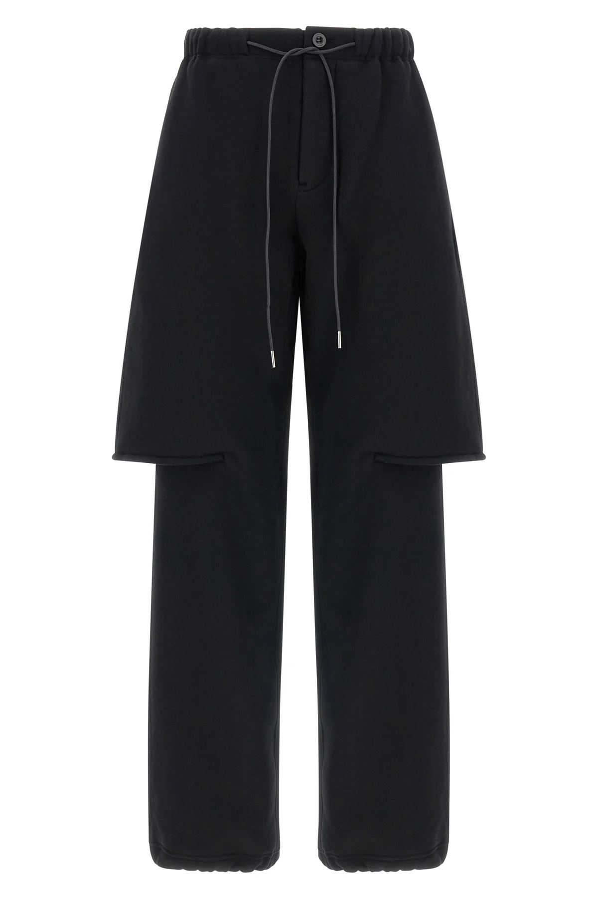 SACAI 0 the sacai pants in pure cotton jersey redefine the codes of casual dress through