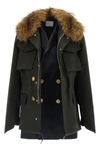 the sacai jacket redefines the codes of outerwear through a complex hybrid const