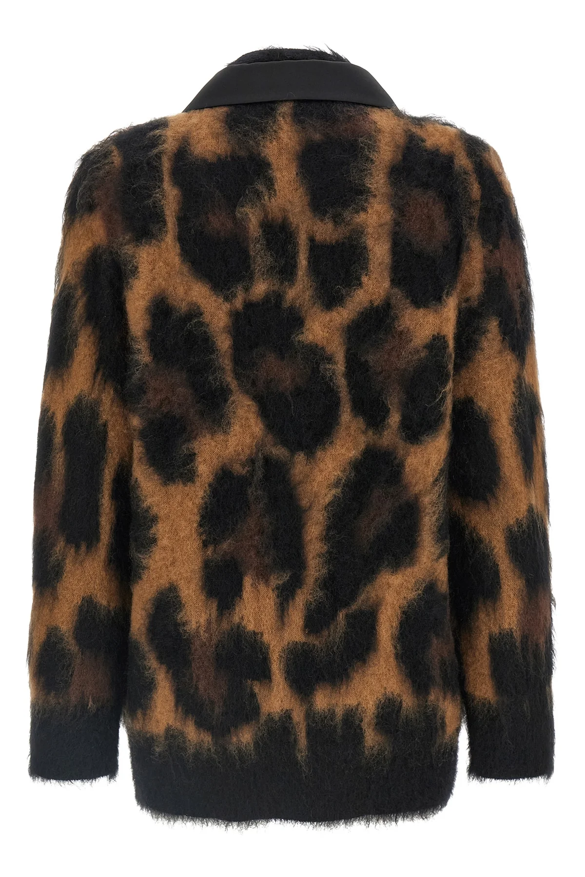 SACAI 1 the sacai cardigan redefines knitwear codes through a complex hybrid constructio