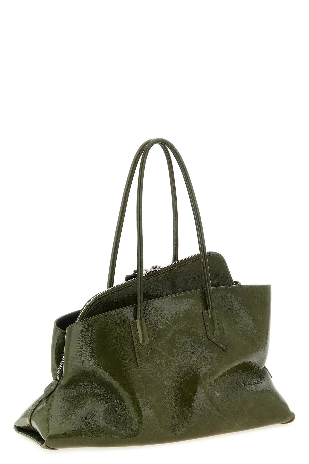 the the attico la passeggiata medium shoulder bag redefines classic volumes th