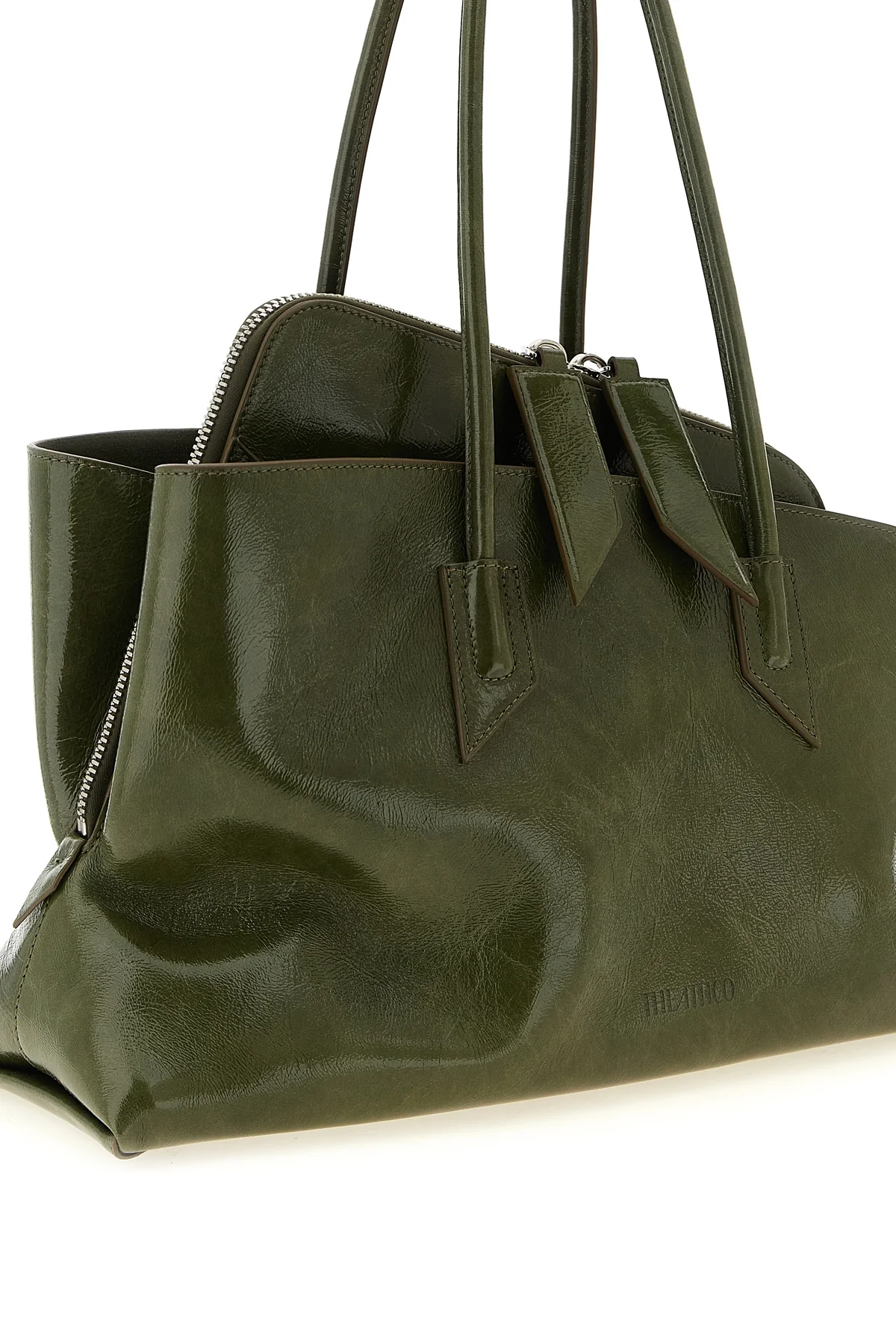 the the attico la passeggiata medium shoulder bag redefines classic volumes th