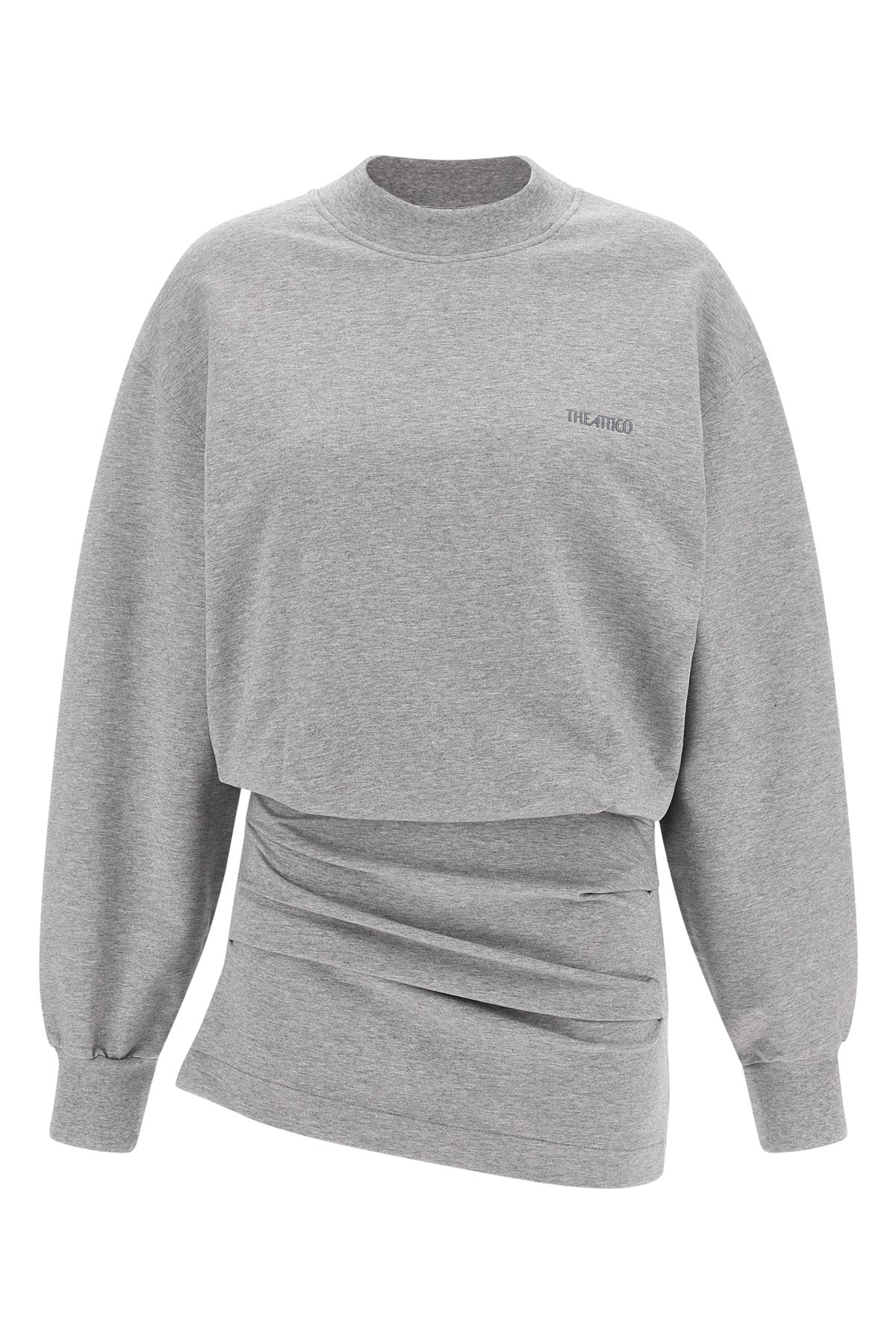 THE ATTICO 36 mini dress in light american fleece mélange