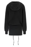 faded american fleece hooded mini dress