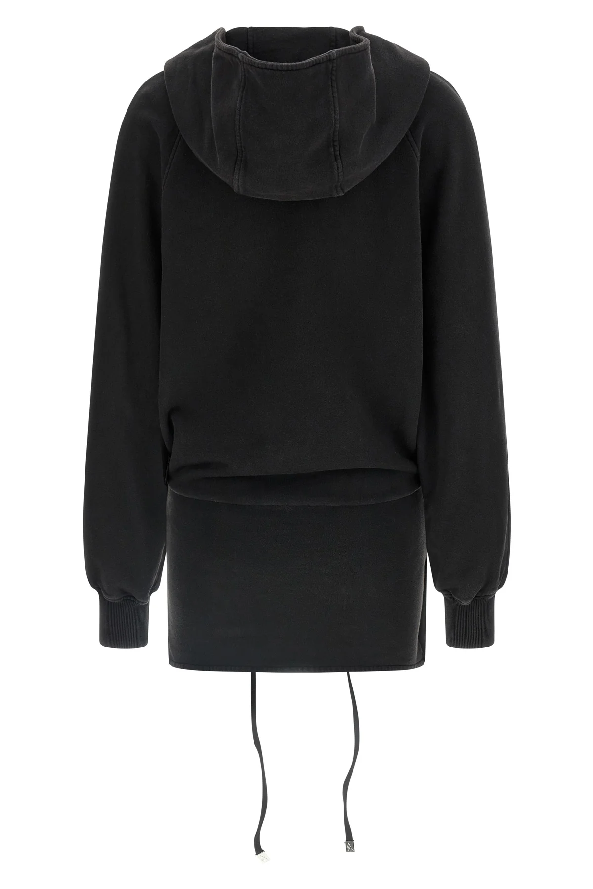 faded american fleece hooded mini dress