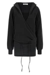 faded american fleece hooded mini dress