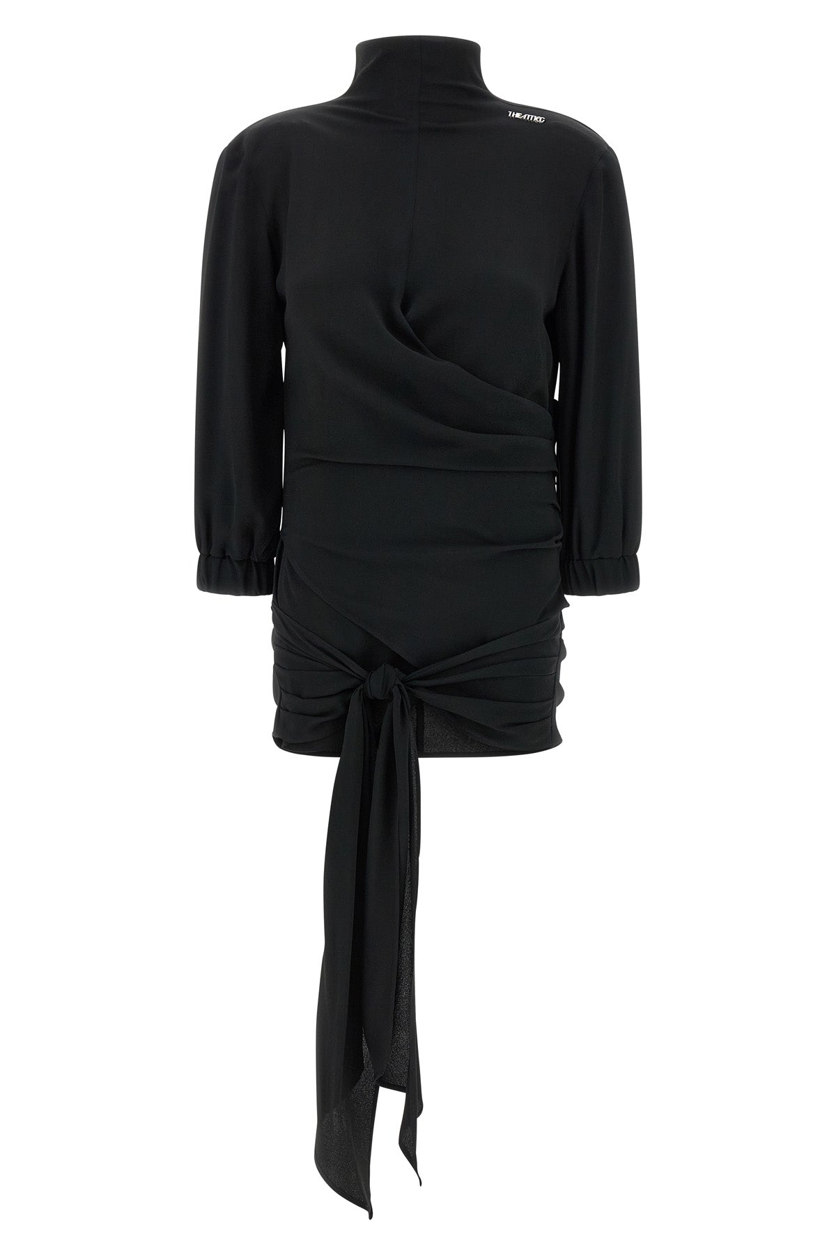 THE ATTICO 38 silk blend crepe top