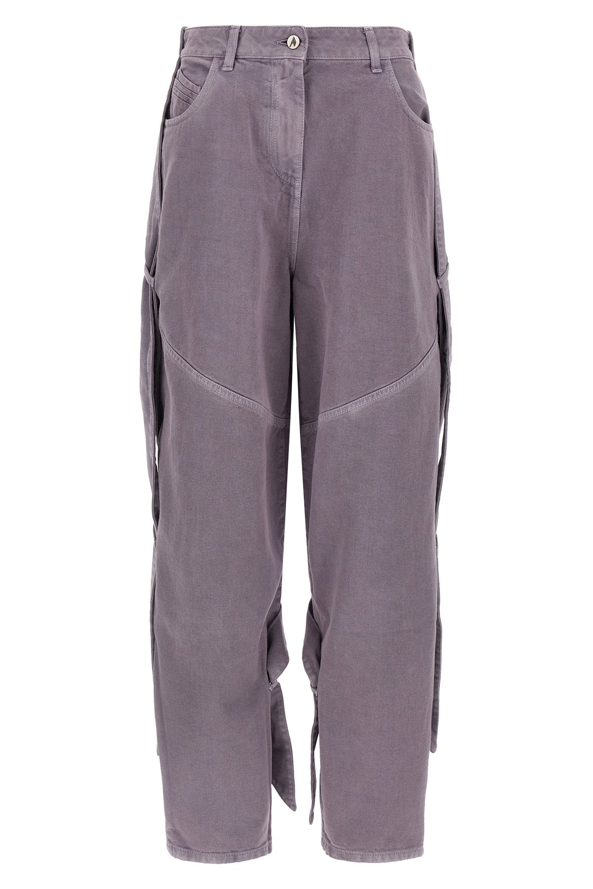 THE ATTICO 25 garment-dyed cotton denim jeans