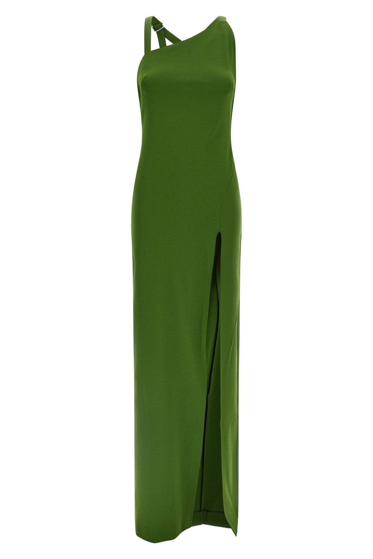 THE ATTICO 38 long dress in viscose and silk blend jersey