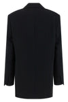 basti single-breasted crêpe blazer
