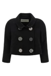 vipa blazer in viscose and cotton blend