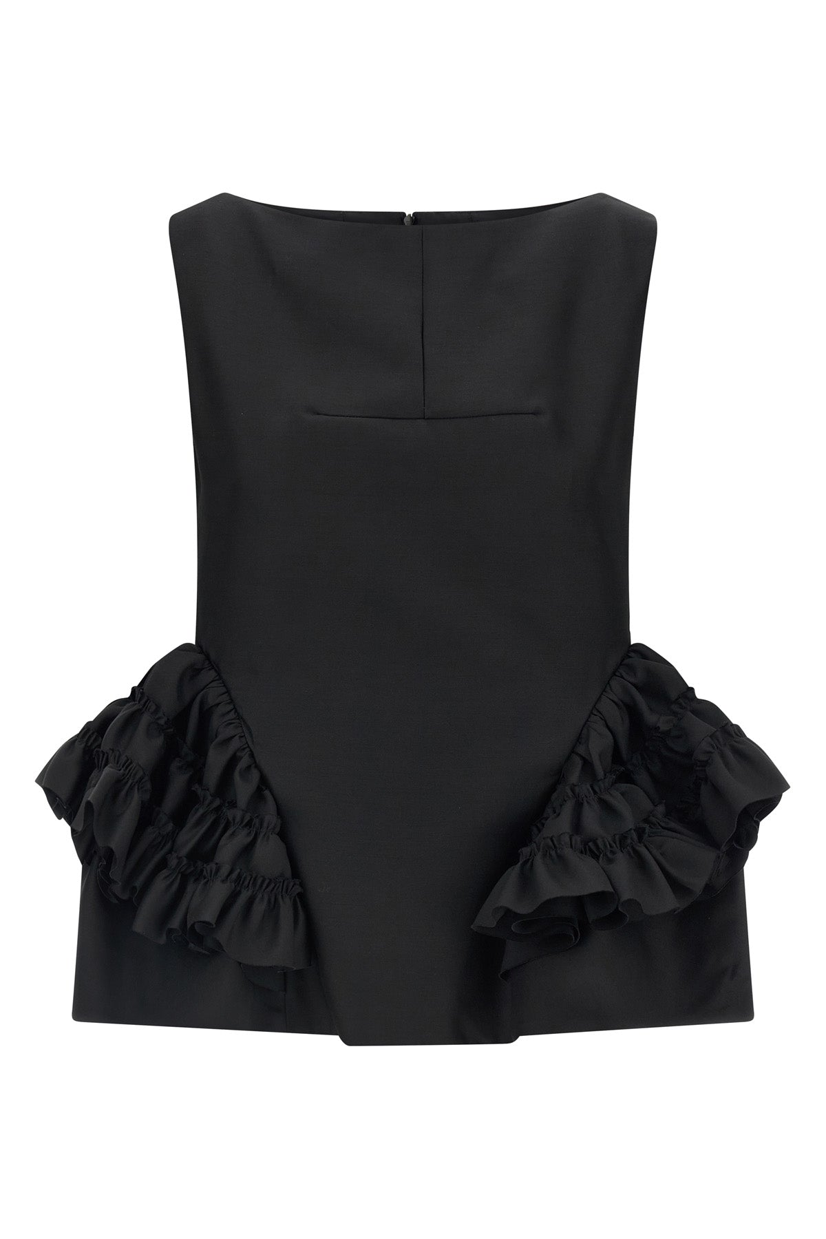 DRIES VAN NOTEN 34 casey wool and silk blend top