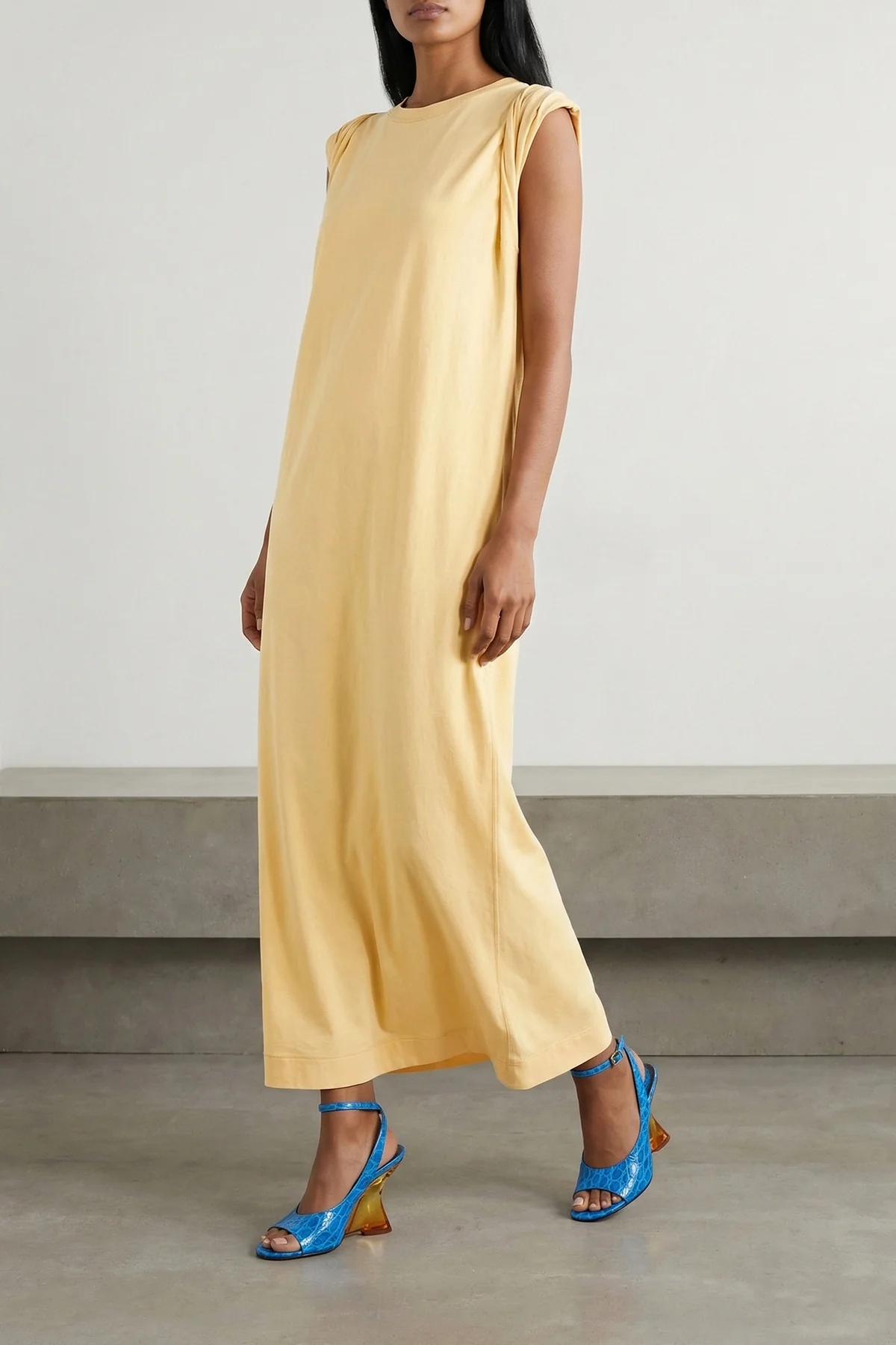 long hutty dress in light cotton jersey