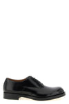 derby model leather lace-up shoes