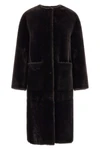 blanchas long fur redefines the codes of outerwear through a linear and rigorou