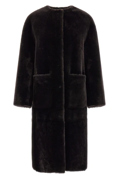 blanchas long fur redefines the codes of outerwear through a linear and rigorou