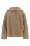 mxmcambusa short coat in alpaca and cashmere teddy fabric on a silk base
